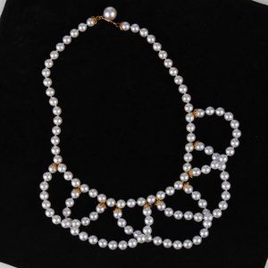 Looping Silver Tint Faux Pearl Necklace - FREE with purchase*
